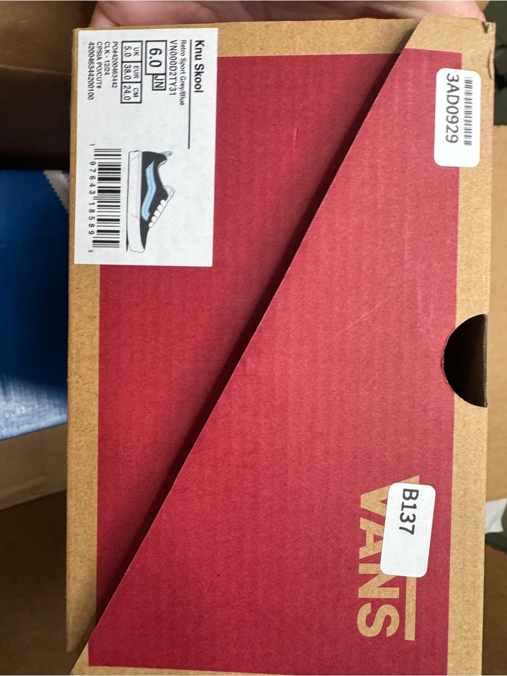 Vans Low-Top Sneakers in dark blue/black and Light Blue - Picture 5 of 5